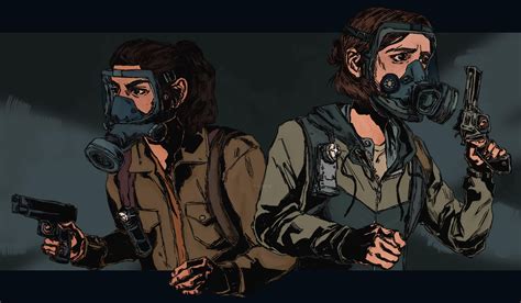 ellie & dina fanart! (by me) : r/thelastofus