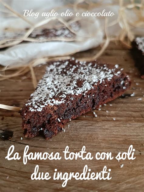 Torta Al Cioccolato Con Due Ingredienti