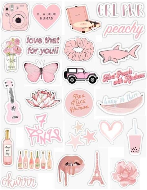 Pin En Pink Aesthetics Pegatinas Imprimibles Pegatinas Pegatinas De