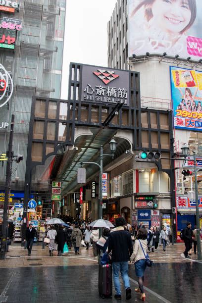 380 Shinsaibashi Shopping Street In Osaka Japan Stock Photos Pictures