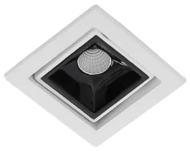 Plafon Led Embutir Quadrado 3w 210lm Branco Luz Amarela Picco BIANO