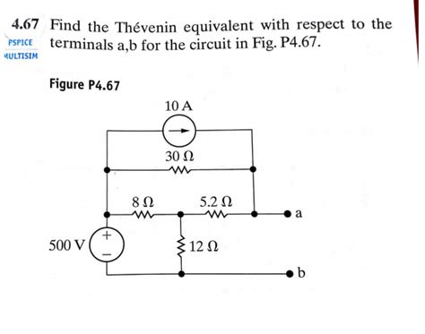 Solved Find The Thevenin Equivalent With Respect To The Chegg