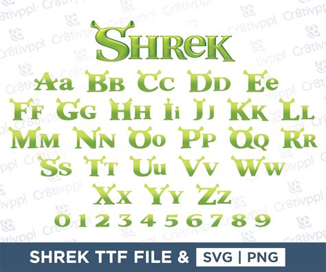 Fuente Shrek Shrek Svg Monograma Shrek Svg Fuente Shrek Etsy M Xico