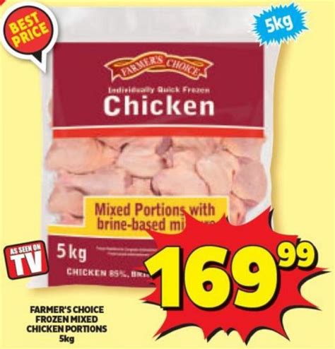 Farmer S Choice Frozen Mixed Chicken Portions 5kg Offer At Usave