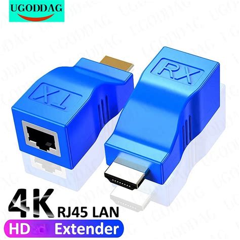 4k Hd Hdmi Extensor Compat Vel Ao Cabo Ethernet 30m Da Extens O De Rede