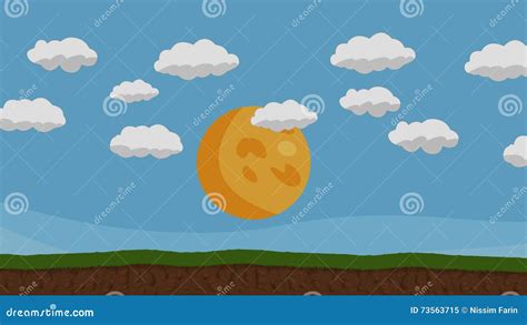 Animated Cartoon Sunrise or Sunset Stock Video - Video of clouds ...