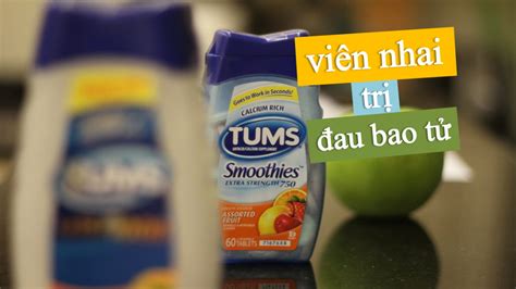 Viên nhai trị đau bao tử Tums Extra Strength 750 250 viên của Mỹ