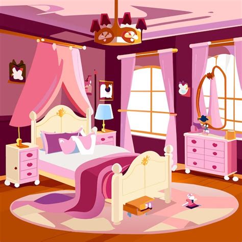 Princess Themed Bedroom Vectors And Illustrations For Free Download