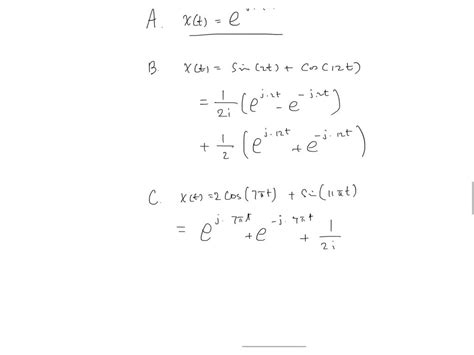 Solved Determine The Exponential Fourier Series Representations Of