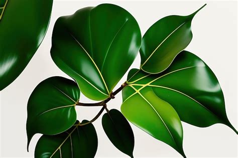 Premium Ai Image Dark Green Leaf Of Philodendron Species Philodendron