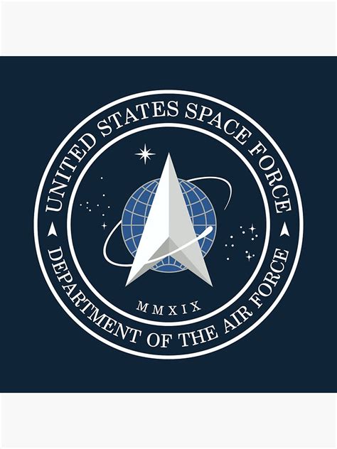 United States Space Force Ussf Official Logo Emblem Sticker By