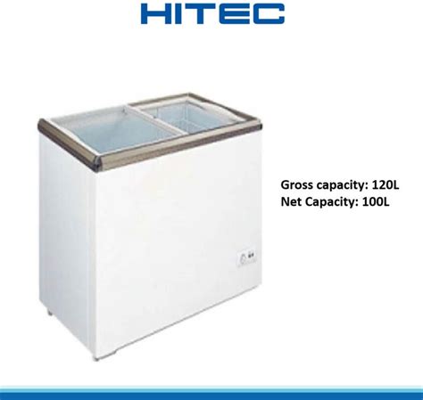 HITEC Glass Top Freezer 120L HFZ C189GT V Comm CE Online One Stop