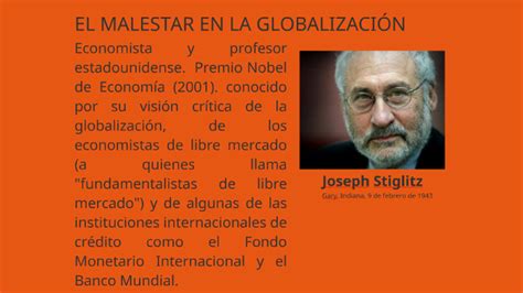 El Malestar En La Globalizaci N By Jose Alberto Mejias Torres