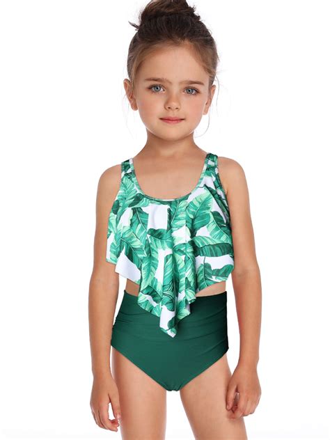 Sexy Dance - Mother Daughter Family Matching Swimwear Swimsuit Bathing Suit Beachwear High Waist ...