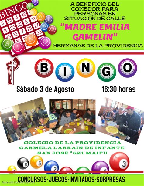 Bingo Solidario en La Providencia de Maipú Escuela San José