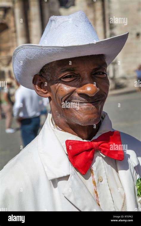 Havana, Cuba - 24 January 2013: Portraits of cuban people in ...