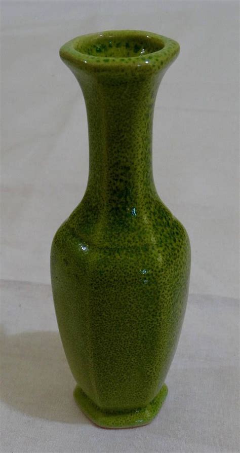 Ohana Napcoware Green Spackle Glaze Ceramic Pottery Vase Etsy Ceramics Pottery Vase Pottery