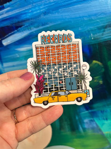 Breeze Blocks and Plants Record Store Vinyl Sticker – Amaya Jade and Co