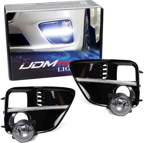 Ijdmtoy Led Daytime Running Light Halogen Fog Lamp Kit Compatible