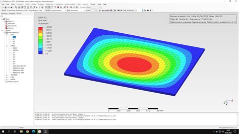 Prepomax Calculix Fea Tutorial Preloaded Modal Analysis Of A