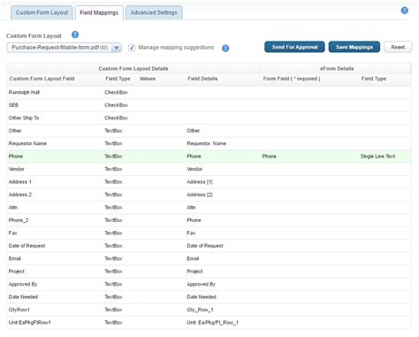 Eforms Custom Form Layout Support Center