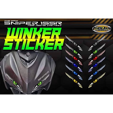 Yamaha Sniper 155 Winker Style Sticker Waterproof Weatherproof Angry