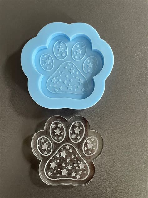 Paw Print Silicone Mold Etsy