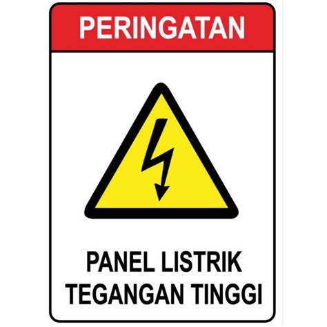 Jual Stiker Peringatan Panel Listrik Tegangan Tinggi Stiker Vinyl