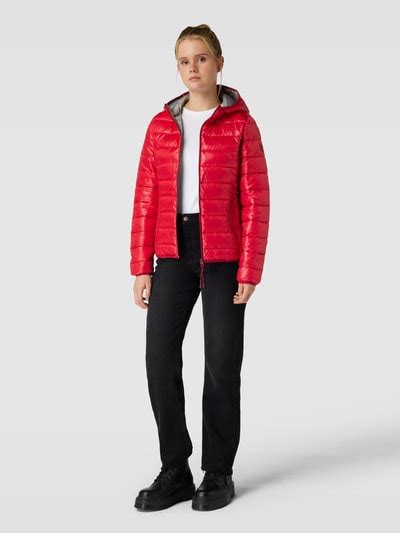 Qs Steppjacke Mit Kapuze Rot Online Kaufen