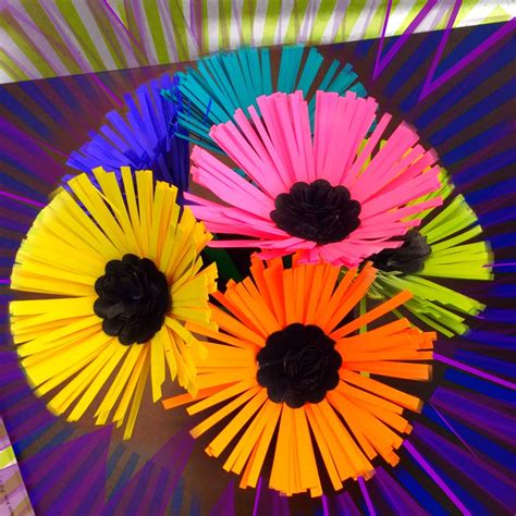 Bright Paper Flower Burst Easy Diy Paperpapers Blog Paper Flowers
