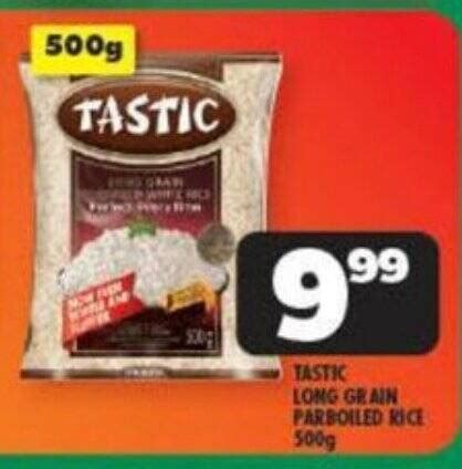 Tastic Long Grain Parboiled Rice G Offer At Usave