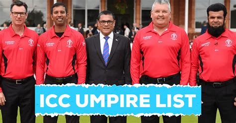 Icc Umpires List Full Wc Umpires List