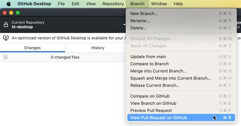 Viewing A Pull Request In GitHub Desktop GitHub Docs