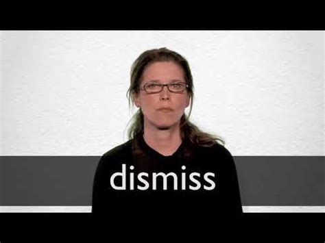 DISMISS definition in American English | Collins English Dictionary