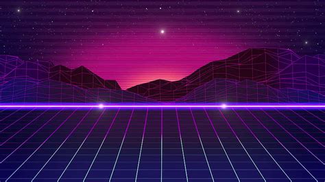 1920x1080px 1080p Free Download 80s Retro Futuristic Looped