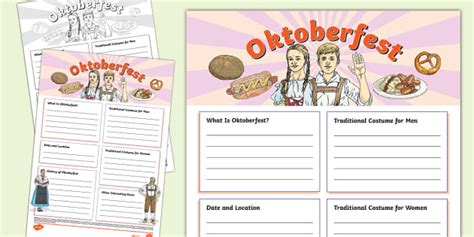 Oktoberfest Fact File Template Profesor Hizo Twinkl