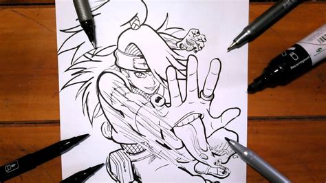 C Mo Dibujar Deidara How To Draw Deidara Youtube