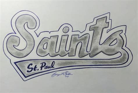 st paul saints logo illustration by Lamont1984 on DeviantArt