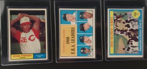 Topps Baseball Card Lot Don Drysdale Vada Pinson Bill Mazeroski