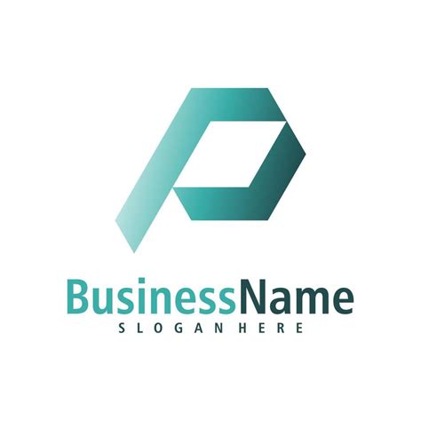 Letter P Logo Design Vector Creative Initial P Logo Concepts Template