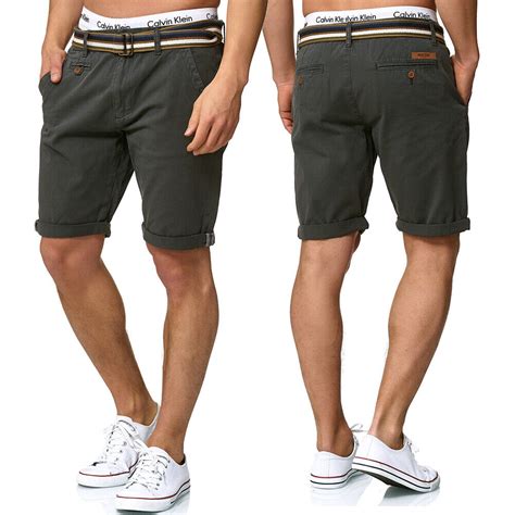 Indicode Chino Shorts Herren Casual Bermuda Kurze Stretch Hose Capri