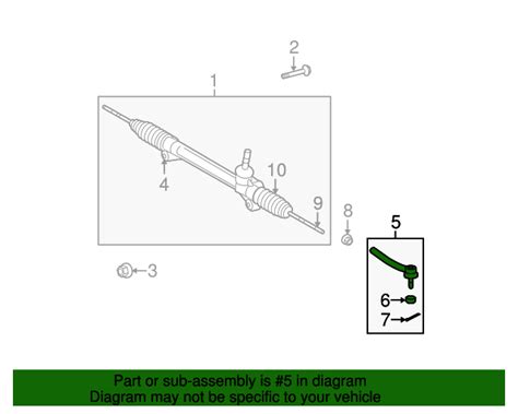 45460 49055 Outer Tie Rod 2008 2019 Toyota Highlander Nashuatoyota