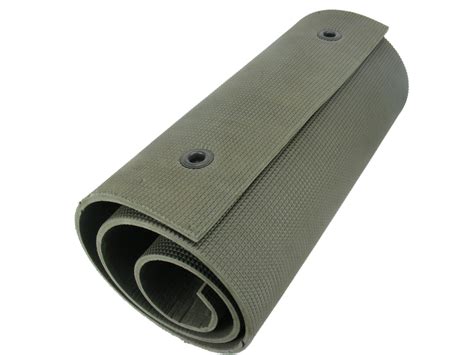 Dutch Thin 1cm Military Rolled Sleep Mat With Olive Green Carry Ba