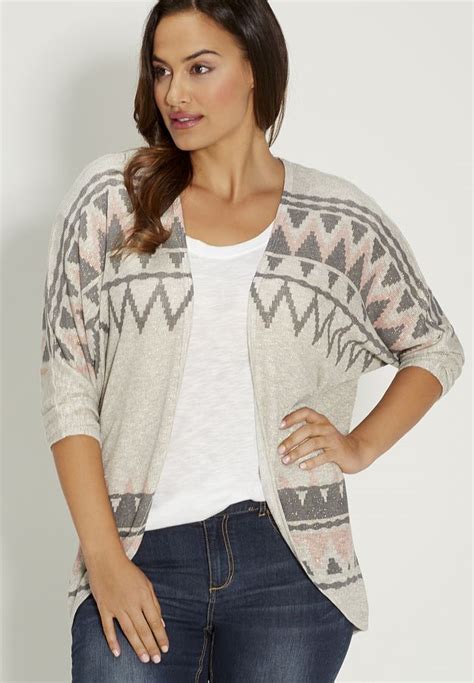 Plus Size Cardigan With Shimmer Plus Size Cardigans Plus Size Tops Plus Size Women Curvy