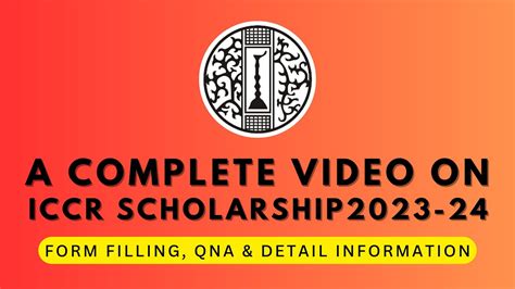 Iccr Scholarship Application Form 2023 24 Printable Forms Free Online