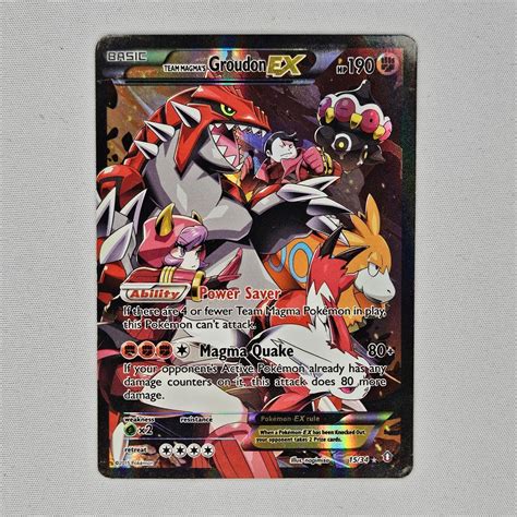 ULTRA RARE TEAM MAGMA S GROUDON EX XY DOUBLE CRISIS HP DMG POKEMON EBay