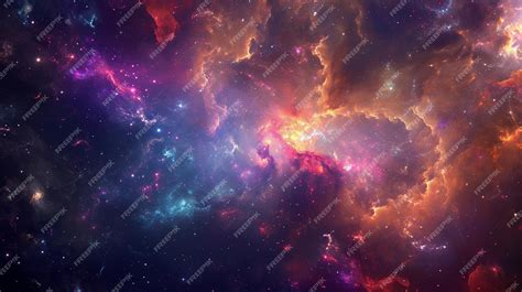 Colorful Outer Space Galaxy Ethereal Symbolism And Immersive