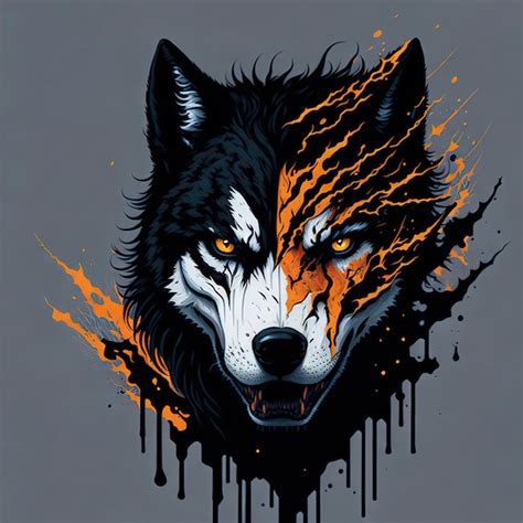 Lobo En El Bosque Ilustraci N Plana Ai Foto Premium