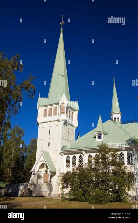 Jokkmokk Church Lapland Stock Photo Alamy