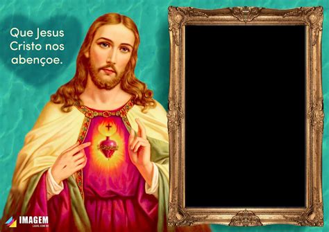 Moldura Que Jesus Cristo Nos Aben Oe Png Imagem Legal